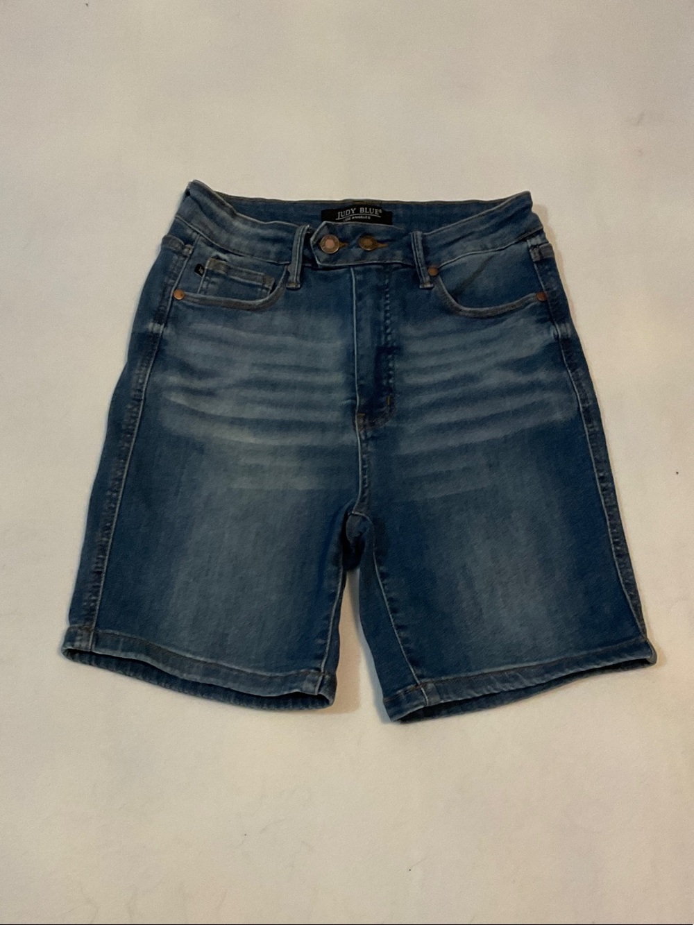 Judy Blue Faded Blue Women's Denim Jorts Jean Shorts